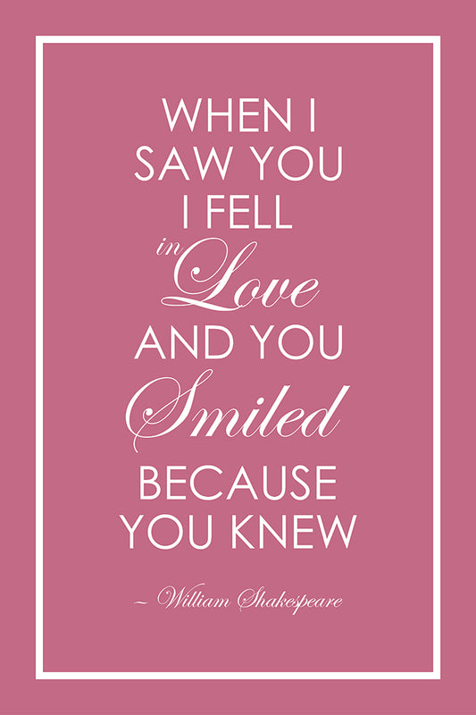 Because you knew