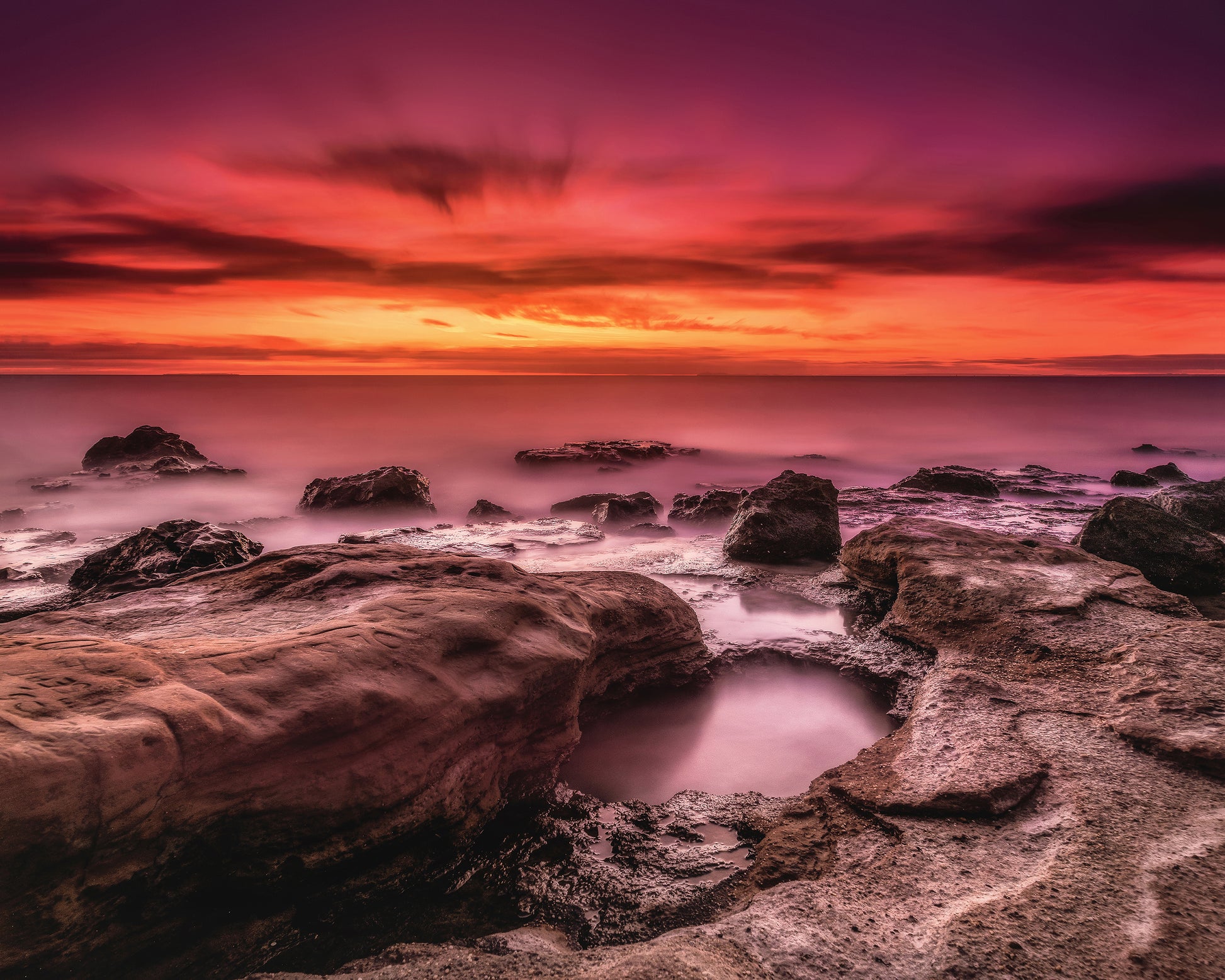 Burning skies at Black Rock