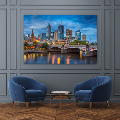Melbourne twilight blues