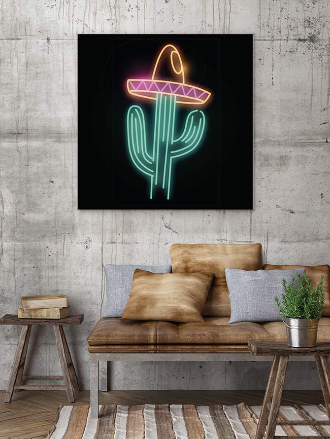 Neon cactus
