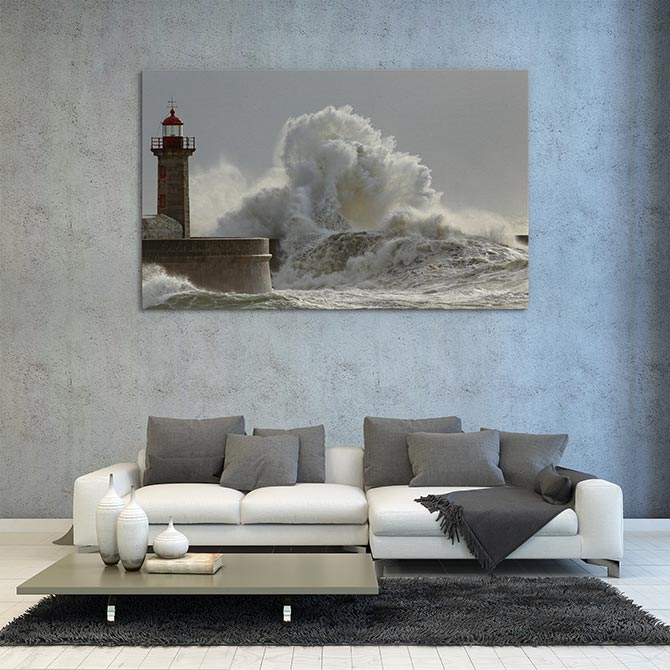 Lighthouse in the storm