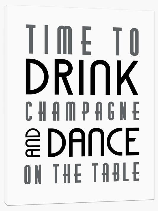 Time to drink champagne