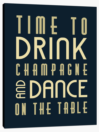 Time to drink champagne