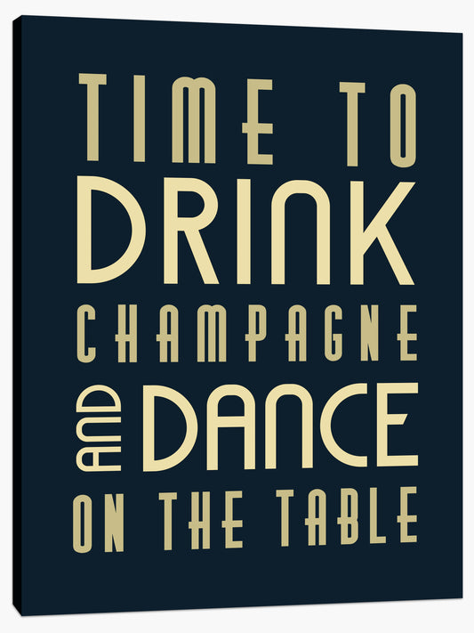 Time to drink champagne
