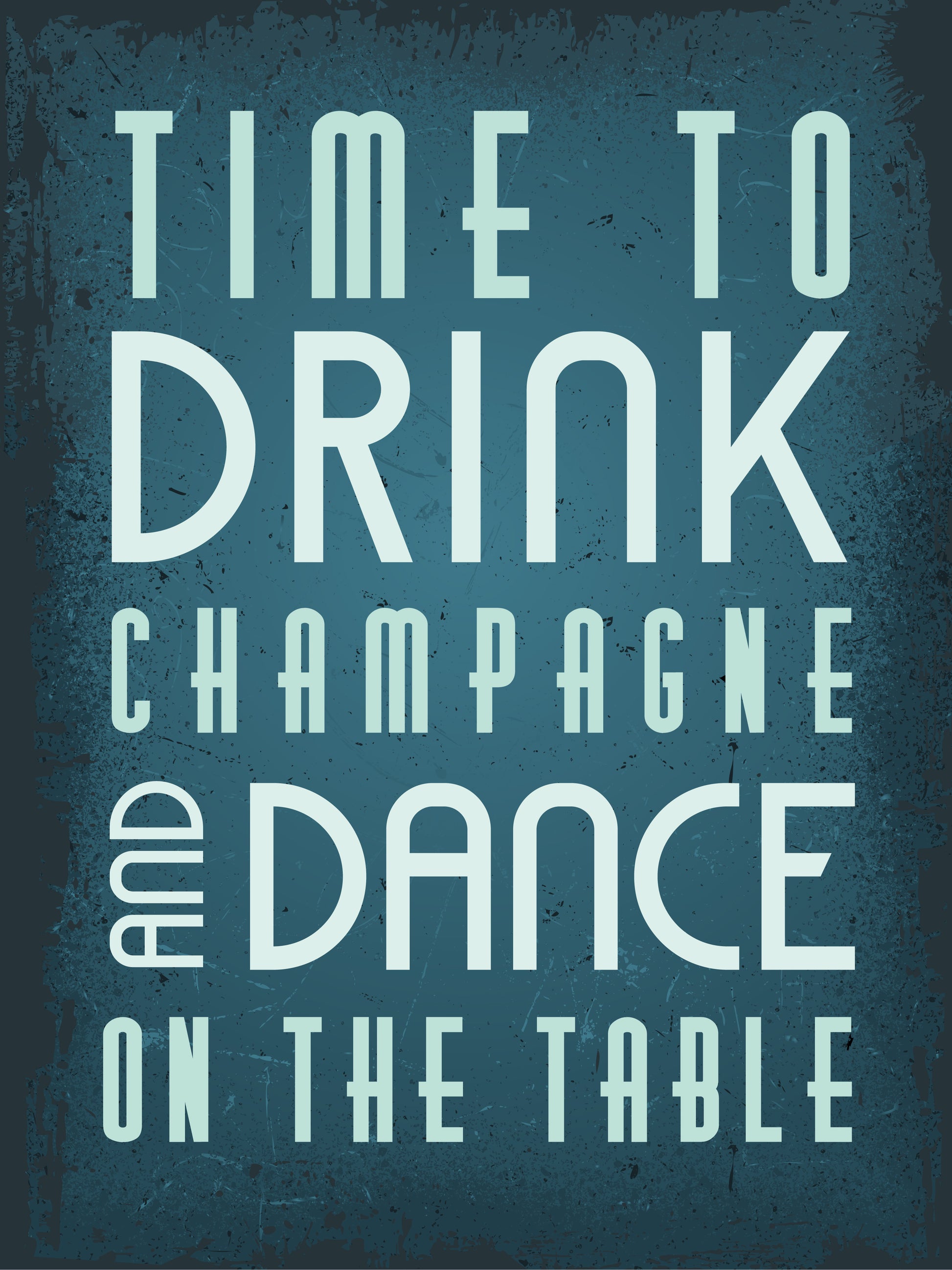 Time to drink champagne