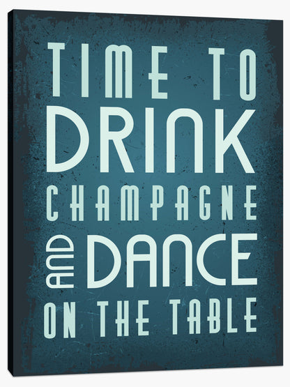 Time to drink champagne