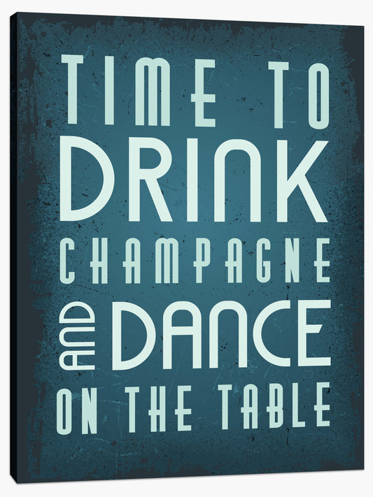 Time to drink champagne