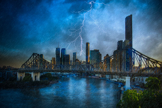 Story Bridge storm