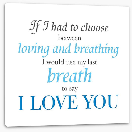 My last breath
