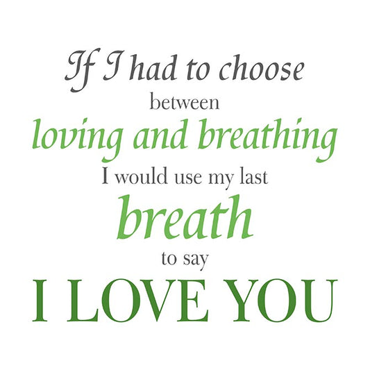 My last breath