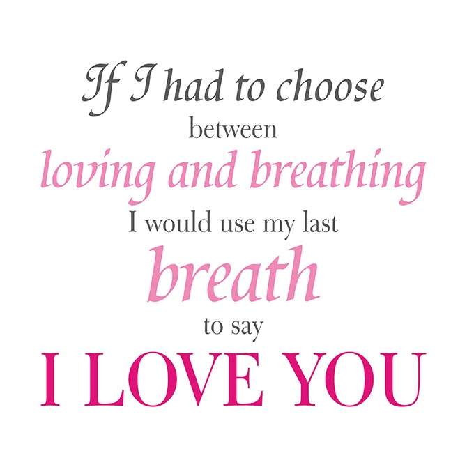 My last breath