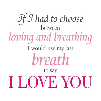 My last breath