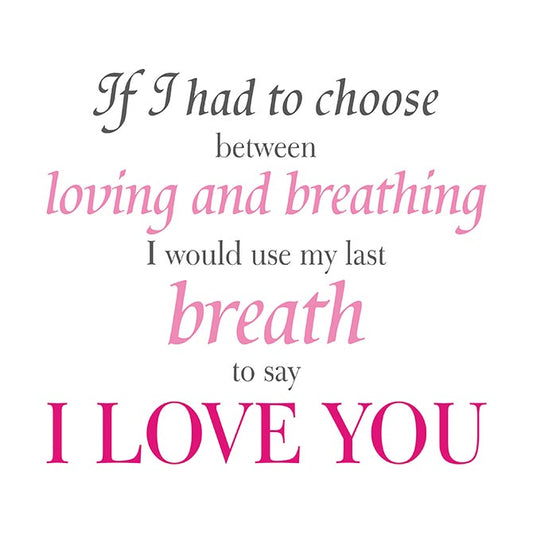 My last breath