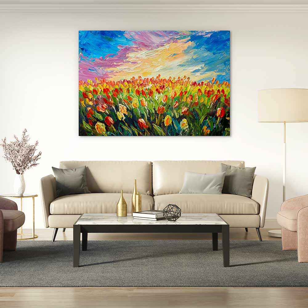 Tulips at sunrise
