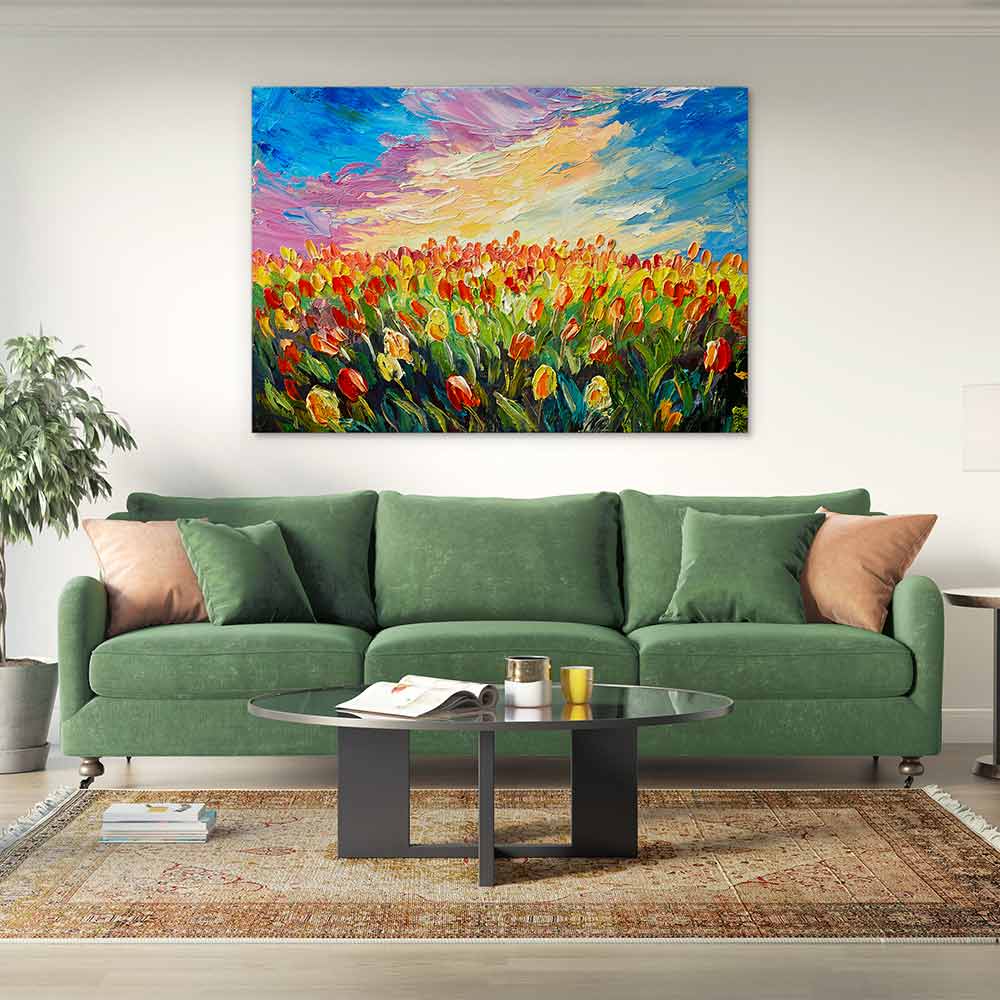 Tulips at sunrise