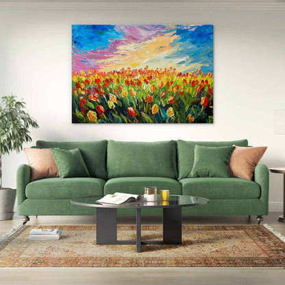 Tulips at sunrise