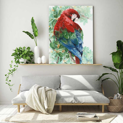 Tropical macaw