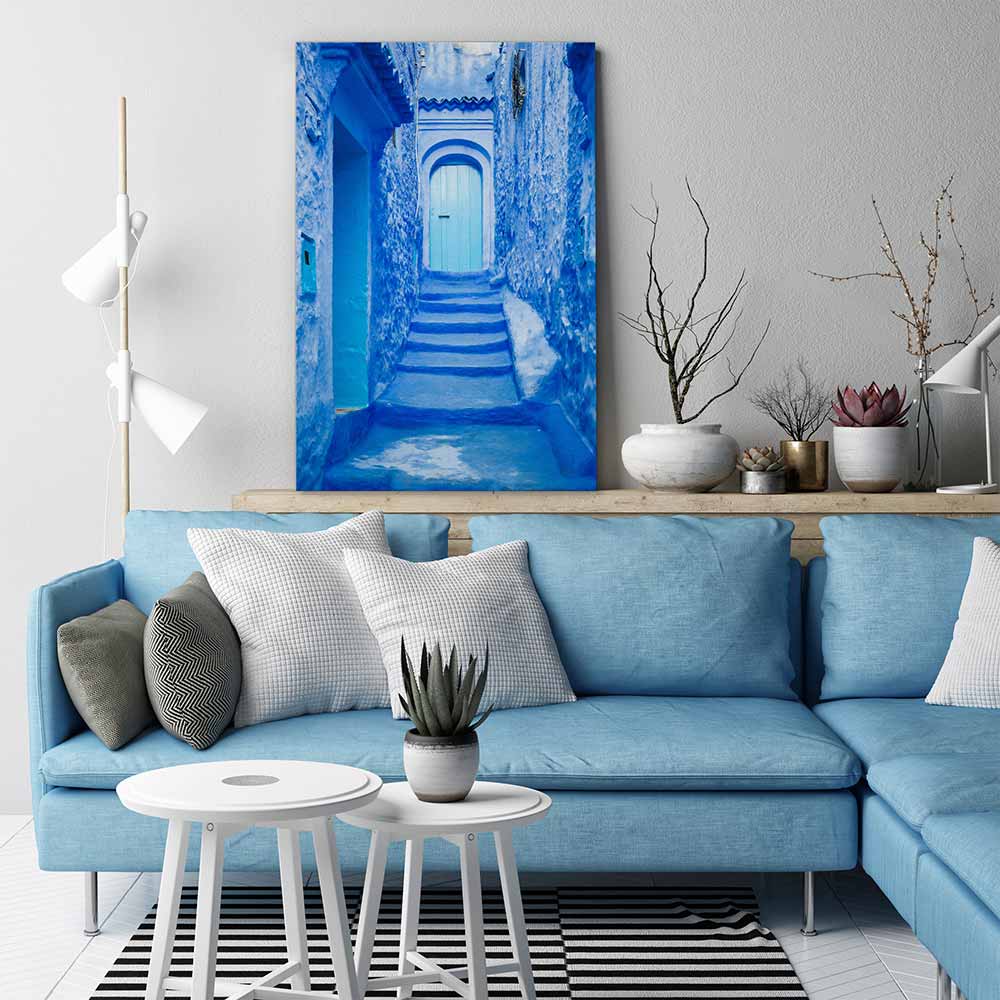 Chefchaouen blues, Morocco