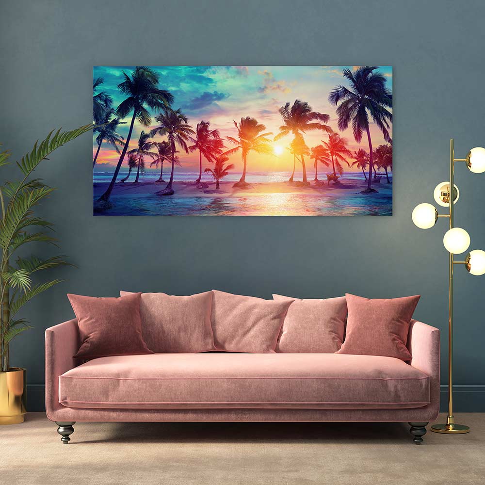 Sunset on summer