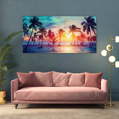Sunset on summer