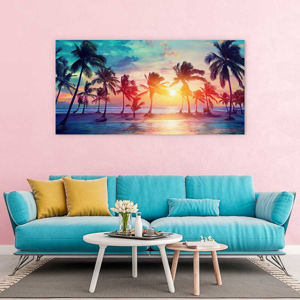 Sunset on summer