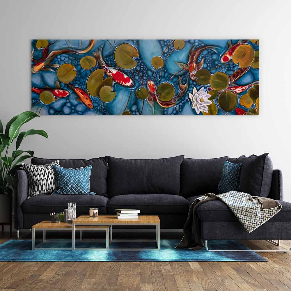 Lily pond goldfish