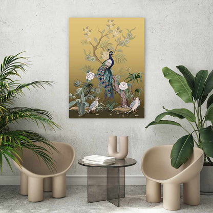 Golden peacock garden