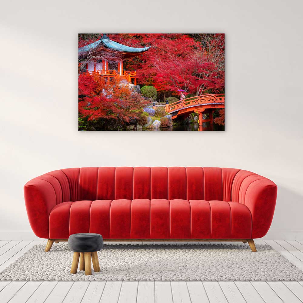 Red temple garden