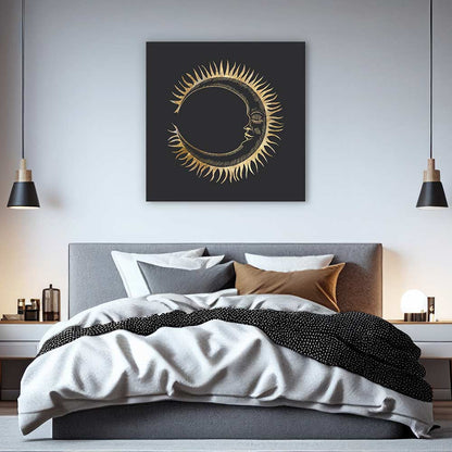 The golden moon