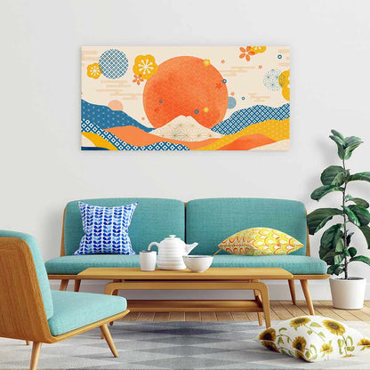 The sunset sea