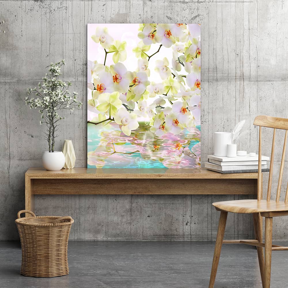 Japanese orchid reflections