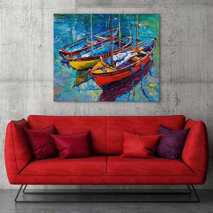 Three fishing boats