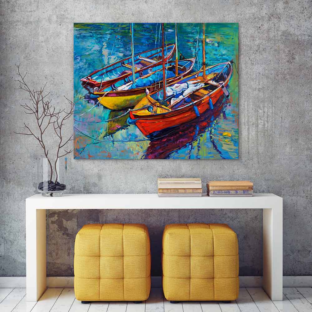 Three fishing boats