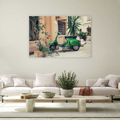 Vespa in the village
