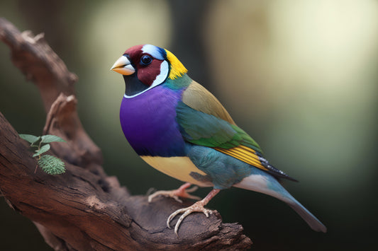 Seven-coloured Gouldian finch