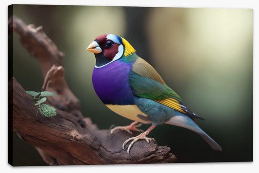 Seven-coloured Gouldian finch